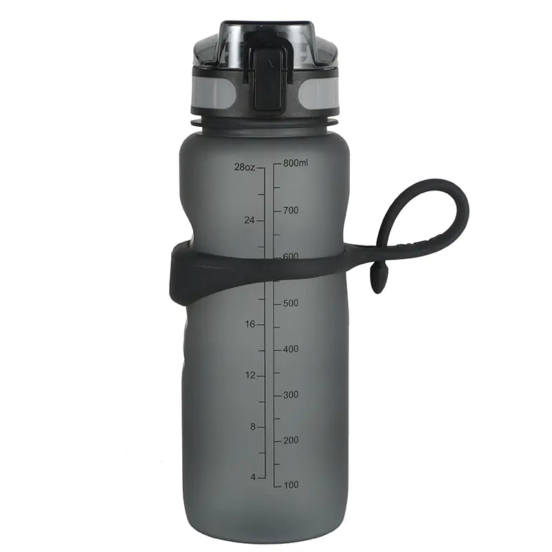 Fitness Sports Water Bottle with Magnetic Handle Ring