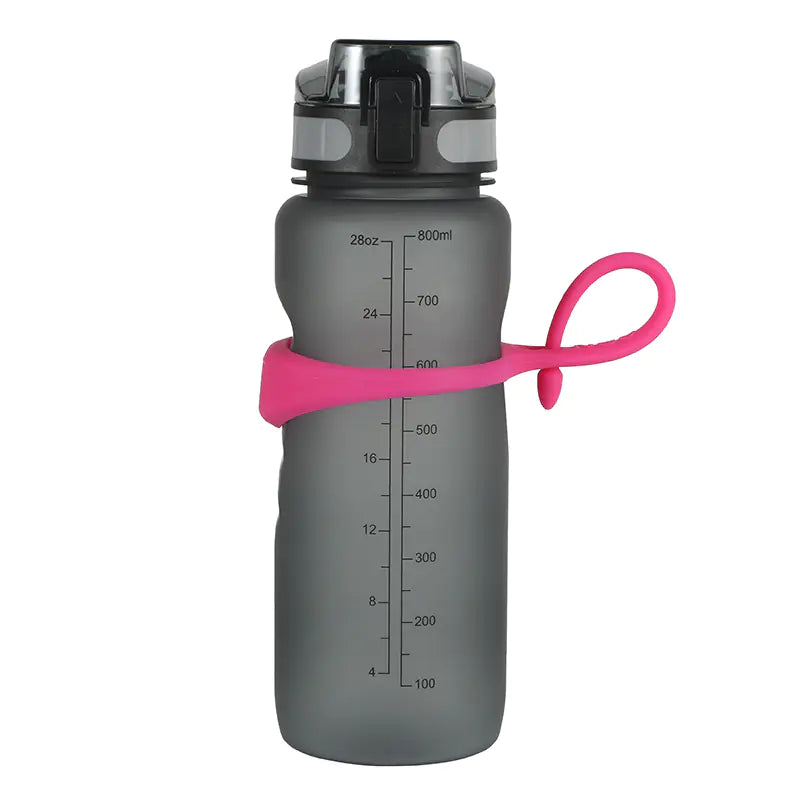 Fitness Sports Water Bottle with Magnetic Handle Ring