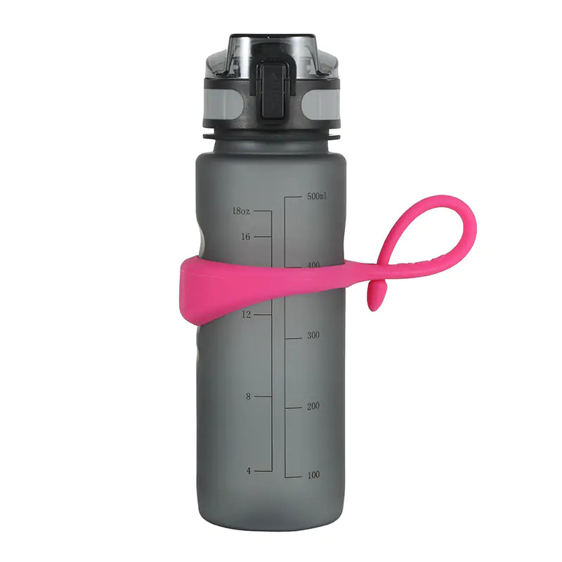 Fitness Sports Water Bottle with Magnetic Handle Ring