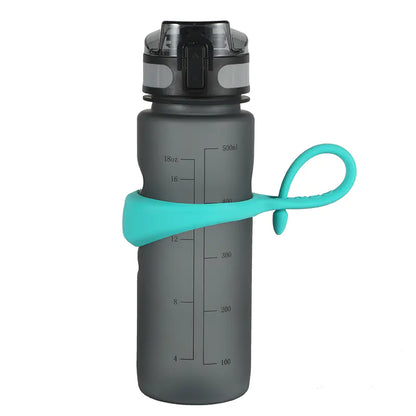 Fitness Sports Water Bottle with Magnetic Handle Ring