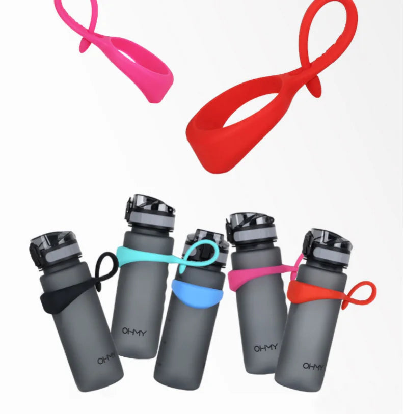 Fitness Sports Water Bottle with Magnetic Handle Ring
